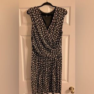 Adrianna Papell, black and white bird dress. Size 16.